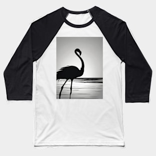 Flamingo Shadow Silhouette Anime Style Collection No. 147 Baseball T-Shirt